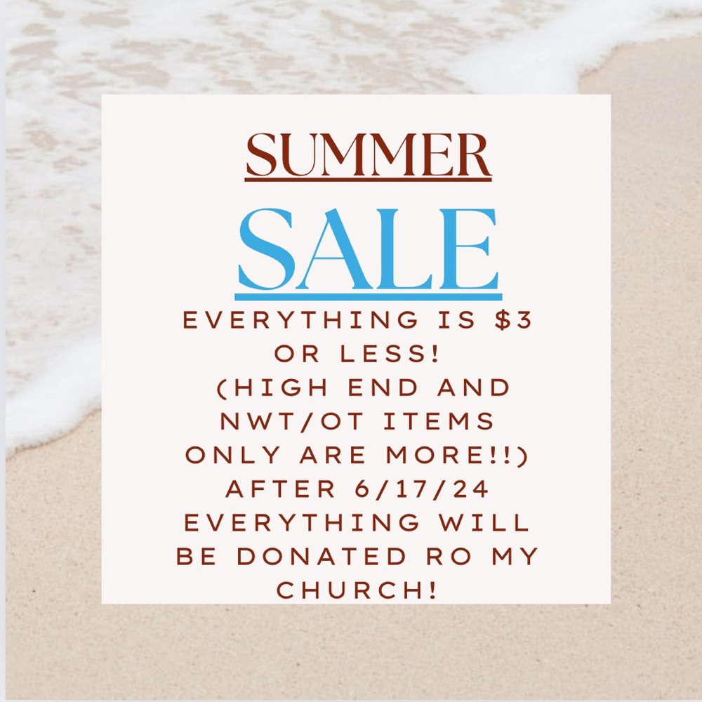 ☀️🛍️$3 SUMMER SALE! ☀️ 🛍️